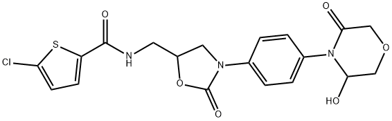 3-Hydroxy Rivaroxaban
(Mixture of 4 Diastereomers) Structure