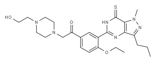 羟基硫代红地那非,1159977-47-5,结构式