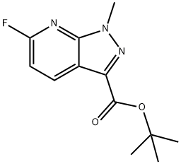 tert-butyl 6-fluoro-1-methyl-1H-pyrazolo[3,4-b]pyridine-3-carboxylate Structure