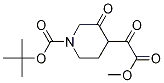 1-[(tert-Butoxy)carbonyl]-alpha,3-dioxo-4-piperidineacetic acid methyl ester Structure