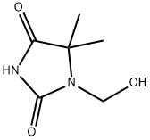 1-Hydroxymethyl-5,5-dimethylhydantoin Struktur