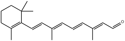 视黄醛,116-31-4,结构式