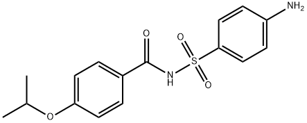 4-(イソプロピルオキシ)-N-[(4-アミノフェニル)スルホニル]ベンズアミド 化学構造式