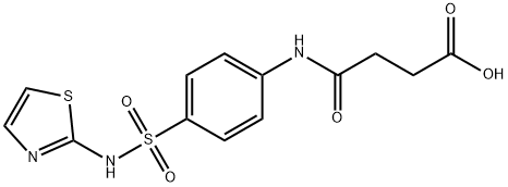 琥珀酰磺胺噻唑, 116-43-8, 结构式