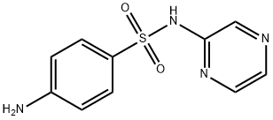 4-アミノ-N-(2-ピラジニル)ベンゼンスルホンアミド 化学構造式