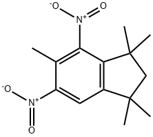 1,1,3,3,5-PENTAMETHYL-4,6-DINITROINDANE Struktur