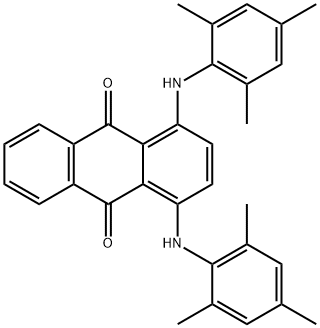 1,4-ビス(メシチルアミノ)アントラキノン 化学構造式
