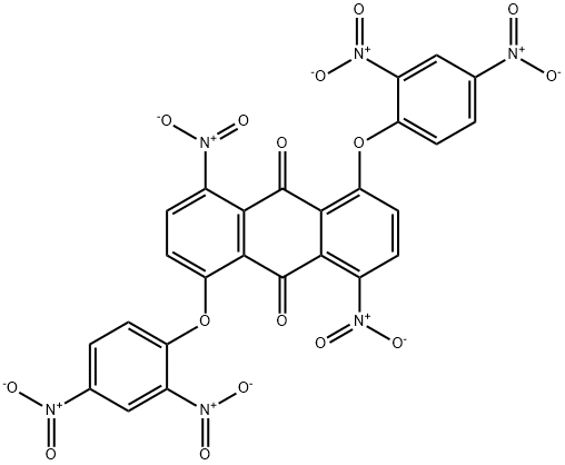 1,5-bis(2,4-dinitrophenoxy)-4,8-dinitroanthraquinone  Struktur
