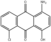 1-amino-5-chloro-4-hydroxyanthraquinone Struktur