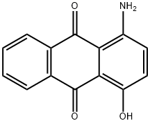 1-アミノ-4-ヒドロキシアントラキノン 化学構造式