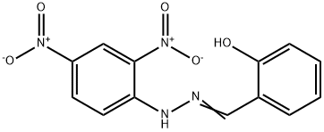 サリチルアルデヒド2,4-ジニトロフェニルヒドラゾン 化学構造式