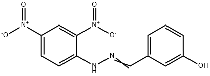 3-HYDROXYBENZALDEHYDE 2,4-DINITROPHENYLHYDRAZONE Structure