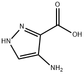 4-氨基吡唑-3-羧酸, 116008-52-7, 结构式