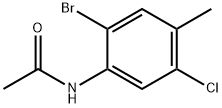 N-Acetyl 2-bromo-5-chloro-4-methylaniline Struktur