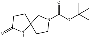 tert-Butyl 2-oxo-1,7-diazaspiro[4.4]nonane-7-carboxylate Struktur