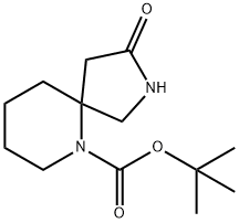 2,6-二氮杂螺[4.5]癸烷-6-羧酸,3-氧代-1,1-二甲基乙基酯, 1160246-75-2, 结构式