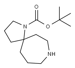 tert-Butyl 1,8-diazaspiro[4.6]undecane-1-carboxylate Struktur