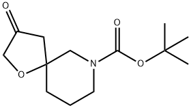 1-Oxa-7-azaspiro[4.5]decane-7-carboxylic acid, 3-oxo-, 1,1-diMethylethyl ester 结构式