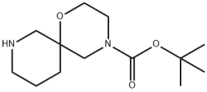 叔丁基 1-氧杂-4,8-二氮杂螺[5.5]十一烷-4-甲酸酯 结构式