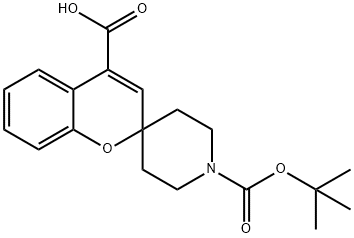 1'-(TERT-BUTOXYCARBONYL)SPIRO[CHROMENE-2,4'-PIPERIDINE]-4-CARBOXYLIC ACID Struktur