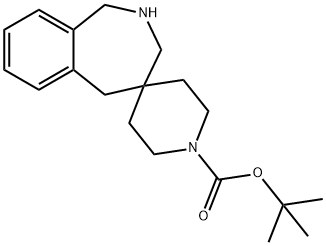 tert-Butyl 1,2,3,5-tetrahydrospiro[benzo[c]-azepine-4,4'-piperidine]-1'-carboxylate Struktur