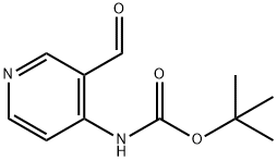 N-叔丁氧羰基-4-氨基-3-吡啶甲醛,116026-93-8,结构式