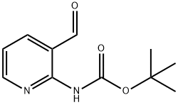 2-N-Boc-amino-3-formylpyridine 化学構造式