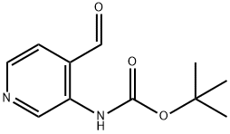 (4-甲酰基吡啶-3-基)氨基甲酸叔丁酯, 116026-95-0, 结构式