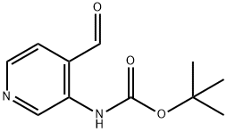 TERT-BUTYL 4-FORMYLPYRIDIN-3-YLCARBAMATE Structure