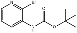 (2-ブロモ-ピリジン-3-イル)-カルバミン酸 TERT-ブチル エステル 化学構造式