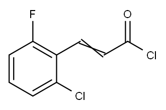 (2E)-3-(2-chloro-6-fluorophenyl)acryloyl chloride Struktur