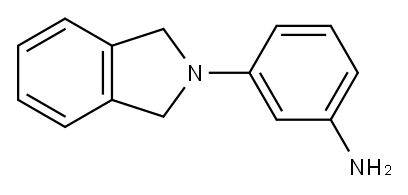 [3-(1,3-ジヒドロ-2H-イソインドール-2-イル)フェニル]アミン 化学構造式