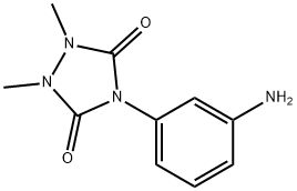 4-(3-氨基苯基)-1,2-二甲基-1,2,4-三唑烷-3,5-二酮, 1160263-99-9, 结构式