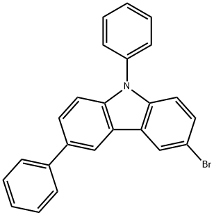 3-broMo-6,9-diphenyl-9H-carbazole Struktur