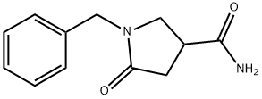 3-Pyrrolidinecarboxamide, 5-oxo-1-(phenylmethyl)-
 Struktur