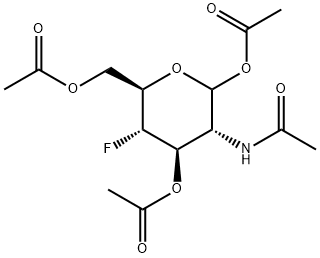 2-Acetamido-2,4-dideoxy-4-fluoro-D-glucopyranose Struktur
