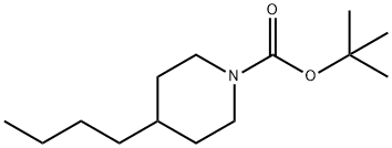 4-丁基派啶(盐酸盐)-1-甲酸 叔丁酯, 1160592-00-6, 结构式