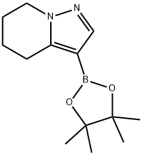 3-(4,4,5,5-TetraMethyl-1,3,2-dioxaborolan-2-yl)-4,5,6,7-tetrahydropyrazolo[1,5-a]pyridine, 1160614-73-2, 结构式