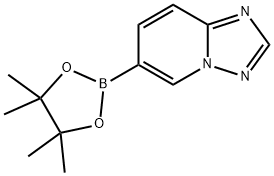 6-(4,4,5,5-tetramethyl-1,3,2-dioxaborolan-2-yl)-[1,2,4]triazolo[1,5-a]pyridine 化学構造式