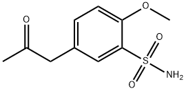 5-Acetonyl-2-methoxybenzene sulfonamide Struktur