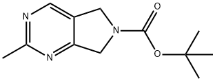 tert-Butyl 2-Methyl-5H-pyrrolo[3,4-d]pyriMidin-6(7H)-carboxylate Struktur
