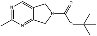 tert-Butyl 2-Methyl-5H-pyrrolo[3,4-d]pyriMidin-6(7H)-carboxylate Structure