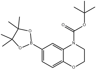 4H-1,4-Benzoxazine-4-carboxylic acid, 2,3-dihydro-6-(4,4,5,5-tetraMethyl-1,3,2-dioxaborolan-2-yl)-, 1,1-diMethylethyl ester Structure