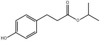 Benzenepropanoic acid, 4-hydroxy-, 1-Methylethyl ester Structure
