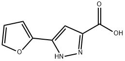 5-(2-呋喃)-1H-吡唑-3-甲酸,116153-81-2,结构式