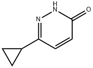 6-シクロプロピル-3-ピリダジノン 化学構造式