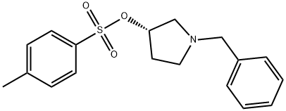 (S)-1-Benzyl-3-[(p-tolylsulfonyl)oxy]pyrrolidine Struktur