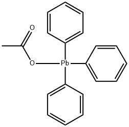 アセトキシトリフェニルプルンバン 化学構造式