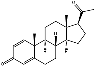 1,4-PREGNADIEN-3,20-DIONE Struktur