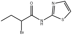 2-ブロモ-N-1,3-チアゾール-2-イルブタンアミド 化学構造式